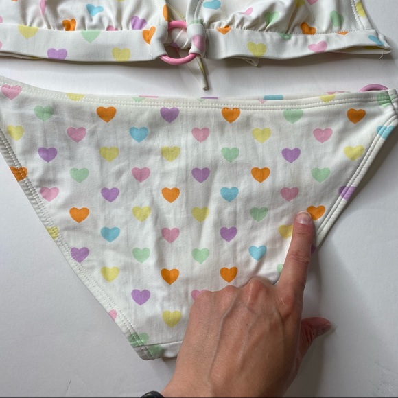 Shoshanna White Hearts Bikini ASO Jessica Simpson Newlyweds Small - Picture 10 of 16